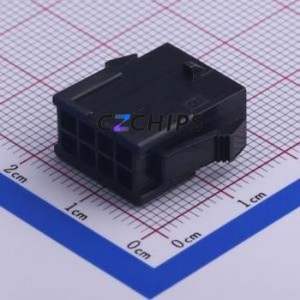 HX30002-8R bk Housing (Wire-to-Board / Wire-to-Wire) P=3mm Connector ( Jack Structure: 2x4P )( Pitch: 3mm )( Row Spacing: 3mm ) - Product Image 1