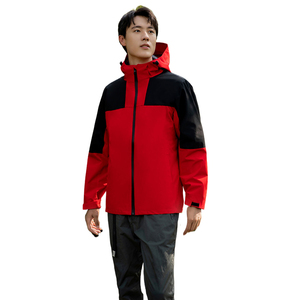Vestes pour hommes grande taille Veste coupe-vent d'extérieur avec doublure intérieure en polaire amovible - Product Image 2