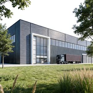 Bâtiment en acier préfabriqué résistant à la corrosion en Indonésie, panneau sandwich, entrepôt commercial, appartement, atelier, poutre en H - Product Image 1