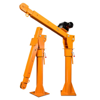 Crane Truk 1 Ton - Hoist Hidrolik Elektrik 12V/24V dengan Remote Control untuk Truk Pikap