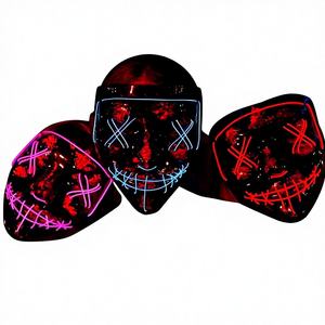 Nouveau <span class=keywords><strong>Masque</strong></span> <span class=keywords><strong>LED</strong></span> <span class=keywords><strong>Lumineux</strong></span> à Fil Électroluminescent Haute Luminosité pour Fête Musicale et Halloween – Vente Flash Populaire - Product Image 3