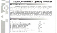 China Best Optical Instrument Njc-6A Hand-Held Lensmeter Used Lensometer for Sale in India