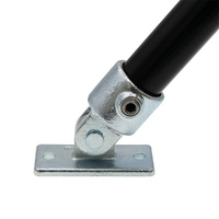 Colliers de serrage réglables en fonte galvanisée pour garde-corps de sécurité, raccords à clé 1/2"-2" certifiés ISO9001