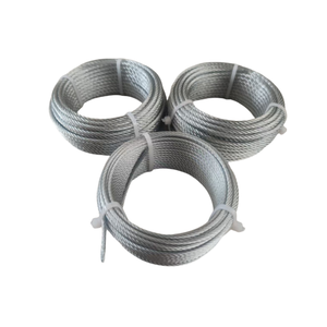 7x7 tali kawat galvanis 2.3mm 6mm 6x12 + 7FC tali kawat baja galvanis elektro harga murah - Product Image 1