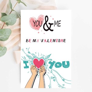 Factory Price Custom <b>Pattern</b> Printed Thank You Card Note Cards for Valentine's Day - Product Image 2