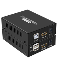 HD HDTV 60M KVM USB 1080p Extender con POE Power Over Cat6 Cat5e Ethernetcable para ratón y teclado