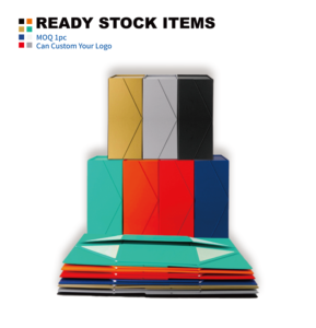 <span class=keywords><strong>New</strong></span> biểu tượng tùy chỉnh moq 1 cái Logo Lớn Giấy gấp từ Hộp bao bì sang trọng cứng nhắc các tông có thể gập lại Hộp quà tặng - Product Image 5