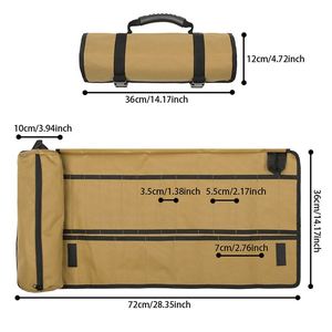 Large Heavy Duty Multi Pockets Tool Bag with Tool Detachable Pouch for Various Tools Multi Purpose Storage Bag - Product Image 4