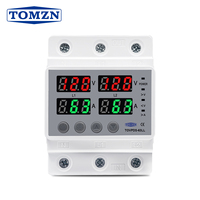 Protecteur de tension TOMZN 110V+110V+N, dispositif de protection contre les surtensions/sous-tensions, protection contre les surintensités, protection contre l'inéquilibre de tension, protection contre la mauvaise séquence de phases