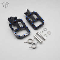Reposapiés Anchos Cromados para Motocicleta Eléctrica Talaria Sting Surron Light Bee X LBX E-Ride Pro SS, Pedales Antideslizantes