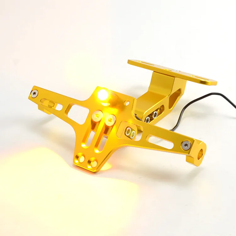 SLKE аксессуары для мотоциклов Серебряный стальной монстр модифицированный держатель Маленькая обезьяна держатель номерного знака электрического мотоцикла