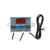 Controlador de Temperatura Digital LED, Termostato Microcomputarizado, Sonda Impermeable NTC 10K, 10A, -50-110, para Incubadora y Refrigerador