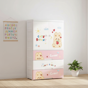 <span class=keywords><strong>ตู้</strong></span>เสื้อผ้าเด็ก 4 ชั้น <span class=keywords><strong>ลาย</strong></span><span class=keywords><strong>การ์ตูน</strong></span>น่ารัก สำหรับเก็บเสื้อผ้า ความจุขนาดใหญ่ <span class=keywords><strong>ตู้</strong></span>เก็บของพลาสติกทันสมัยพร้อม<span class=keywords><strong>ลิ้นชัก</strong></span> - Product Image 3