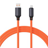 Nouveau câble de charge rapide en silicone 66W, résistant et tendance, 1M |   Câble Micro USB Type C pour imprimante, durée de vie de 30 000 flexions |   Cuivre pur