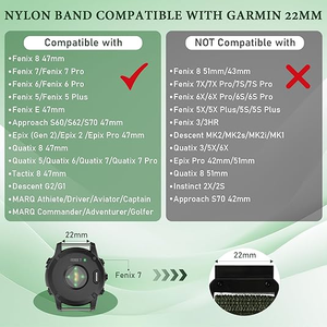 Bracelets de montre en nylon Quickfit 22 mm pour Garmin Tactix 8/<span class=keywords><strong>Fenix</strong></span> 8 E 47 mm/<span class=keywords><strong>Fenix</strong></span> <span class=keywords><strong>7</strong></span>/<span class=keywords><strong>Fenix</strong></span> <span class=keywords><strong>7</strong></span> Pro/<span class=keywords><strong>Fenix</strong></span> <span class=keywords><strong>6</strong></span> Pro/<span class=keywords><strong>Fenix</strong></span> <span class=keywords><strong>6</strong></span>/<span class=keywords><strong>Fenix</strong></span> 5/<span class=keywords><strong>Fenix</strong></span> 5 Plus - Product Image 2