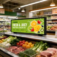 Pantalla TFT de Publicidad Interior de 23/35/47 Pulgadas con SDK para Estantes, para Negocios de Autoservicio, Centros Comerciales, Aeropuertos y Señalización en Ascensores