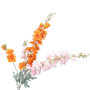 2 forcelle Delphinium simulazione giacinto di seta fiore floccato in Faux Violet strada matrimonio piombo decorazione soggiorno per san valentino - Product Image 4