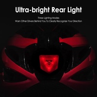 Lunettes de soleil pour vélo de route RS, casque de vélo avec lumière LED arrière