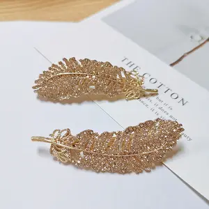 Special Design Fashion Hair Clip Colorful Crystal Stone Metal Barrette for Girls and Women