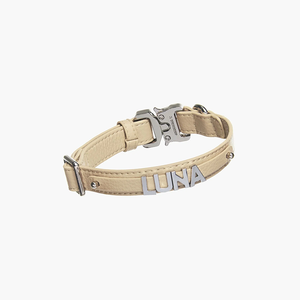 Custom Comfortabele Verstelbare Premium Veganistische Lederen Hondenhalsband - Product Image 3