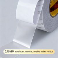 Ruban adhésif double face en tissu acrylique 3M 9080A, ultra-fin 0,15 mm, semi-transparent, résistant à la chaleur, sans résidu, thermofusible, découpé à l'emporte-pièce pour téléphone