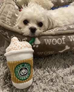 Juguete de peluche interactivos para perros con sonido, con forma de taza de café, divertido, con diseño de Spice Latte, 2026 - Product Image 3