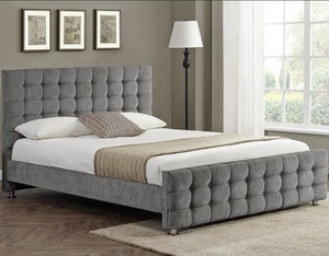 Willsoon-Sale Hot King Size telaio <span class=keywords><strong>letto</strong></span> <span class=keywords><strong>matrimoniale</strong></span> con rivestimento <span class=keywords><strong>in</strong></span> velluto a ciuffo <span class=keywords><strong>tessuto</strong></span> morbido struttura <span class=keywords><strong>in</strong></span> legno e <span class=keywords><strong>testiera</strong></span> di Design quadrato - Product Image 3
