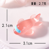Lampu Malam Mini Model Pesawat Terbang 3D Resin Bercahaya, Lucu & Realistis, Dekorasi Meja Kamar Anak, Hadiah Kreatif