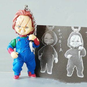 Horror <span class=keywords><strong>Chucky</strong></span> Doll Juego de niños Llavero Anime Doll <span class=keywords><strong>Good</strong></span> Guys 3D Scary Llavero Colgante Decoración de Halloween <span class=keywords><strong>Chucky</strong></span> Llavero - Product Image 5