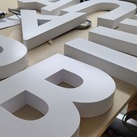 Letras acrílicas 3D personalizadas para exteriores con logotipo, letrero luminoso LED con letras de canal, letras iluminadas de aluminio, letrero luminoso.