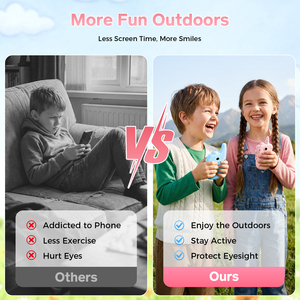 Radios bidirectionnelles longue portée avec écran IPS <span class=keywords><strong>de</strong></span> 2 pouces, talkies-walkies pour enfants pour le camping en plein air, la randonnée, les activités parent-enfant - Product Image 4
