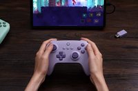 Control Inalámbrico 8Bitdo Ultimate C 2.4g con Giroscopio de Seis Ejes y Motor de Vibración para Windows PC, Steam Deck, Raspberry Pi - Morado Lila