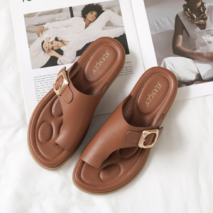 Nouvelles sandales plates romaines décontractées pour femme, style tongs, simples et polyvalentes, collection été 2026 - Product Image 3
