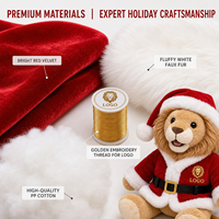 Peluche Lion Personnalisée avec Logo, Cadeau Promotionnel, OEM ODM, Faible MOQ, Fabricant de Jouets en Peluche, Conception Personnalisée, Vente en Gros de Jouets Doux