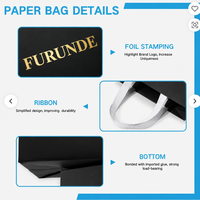 Sacs-cadeaux en papier kraft personnalisé respectueux de l'environnement Sacs à provisions en carton de luxe pour vitrines pour vêtements et jouets 20*16*30cm