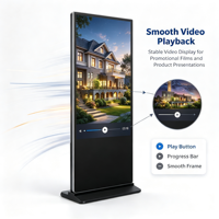 Fournisseur professionnel d'affichage numérique tactile capacitif sur pied, écran LCD publicitaire pour le marché commercial mondial