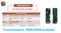Amplificateur DAC USB portable ES9038Q2M avec double op-amp RT6863 32 bits 768 kHz PCM DSD512, amplificateur casque haute résolution