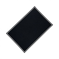 Set de table rectangulaire en caoutchouc moderne et écologique avec logo personnalisé, antidérapant, isolant thermique, pour la maison, les cafés et les tables à manger