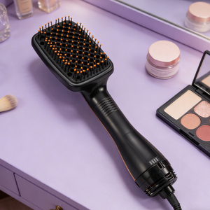 2026 Hot 3-In-1 Thermal Styling Brush 10 Adjustable Temperature Anti-Frizz Hair Dryer High Temperature Resistant <b>ABS</b> Hot Comb - Product Image 1