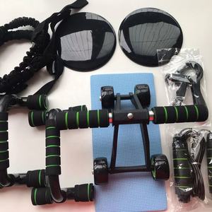 CHENGMO ספורט רב פונקצית מכונה כושר AB גלגל רולר סט עם קפיצת חבל יד אחיזת push up stand גומייה הזזה דיסק - Product Image 6