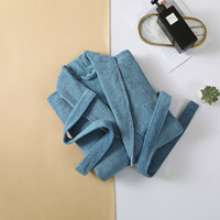 Peignoir de bain en pur coton, épais, pour l'automne et l'hiver, pour hommes et femmes, absorbant, vêtements de nuit, vente en gros, peignoir d'hôtel pour couple