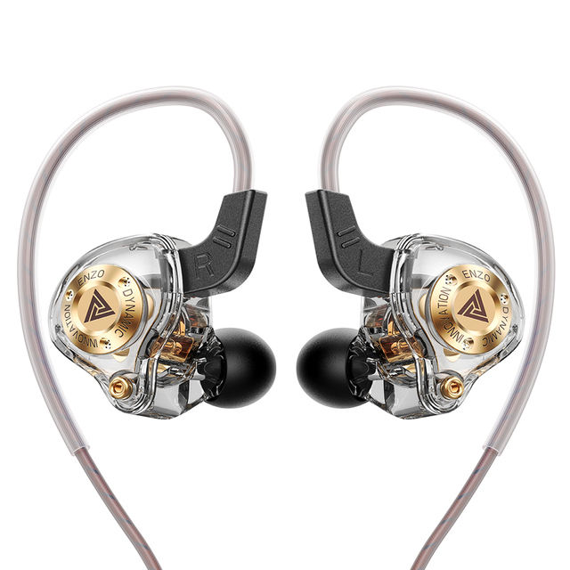 QKZ ENZO Dynamic Drive Wired Earphone in Ear Music With Microphone Gaming Earbuds Audiophile Headset