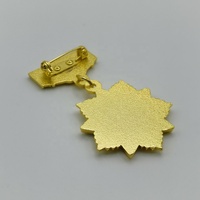 Broches Souvenir Personnalisées en Métal Émaillé avec Logo Gravé, Plaqué Or, Impression 3D en Letterpress, Badge d'Honneur Papillon