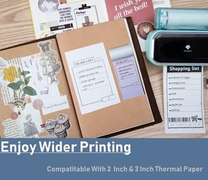 Mini tragbarer inkless Taschen drucker <span class=keywords><strong>Phomemo</strong></span> <span class=keywords><strong>M03</strong></span> 3 Zoll 80mm Etiketten drucker für Hausaufgaben schule Schudle - Product Image 5