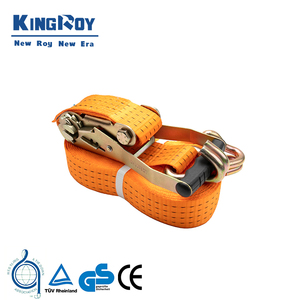 KINGROY Sangle à cliquet en polyester de 50mm/2 pouces 10m avec crochet en J Résistance à la rupture de 5000kg pour systèmes d'arrimage - Product Image 4