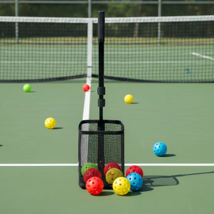 Portable Pickleball Picker Large Capacity Ball Retriever Multi-functional Tool for Pickleball Training & Games