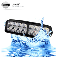 Barre lumineuse pour moto LKT Super Bright 8 LED 12V blanche, état neuf, faisceau spot, phare antibrouillard pour utilisation hors route