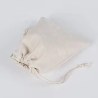 Offre spéciale Sac à cordon en coton biologique écologique avec logo personnalisé Vente en gros Pochette d'emballage cadeau en mousseline de lin Vintage Lady Fashion Style