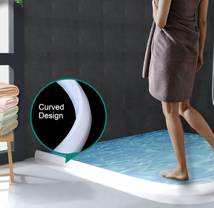 دش أو حاجز عتبة المياه سد ذاتية اللصق دش حافة المياه حاجز سدادة دش المياه مانع نظام الاحتفاظ - Product Image 3