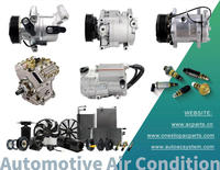 Kompresor AC Sanden 5H09/505 2PK 12V R134a, Kompresor Universal AC.100.564 125MM/2A untuk AC Mobil